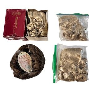 Monique Collection and Kemper Doll Wigs Lot of 4